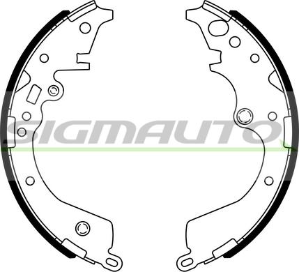 SIGMAUTO SFA972 - Jeu de mâchoires de frein cwaw.fr