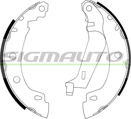 SIGMAUTO SFA405L - Jeu de mâchoires de frein cwaw.fr