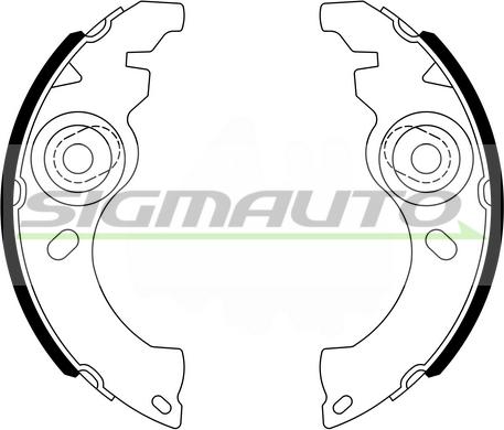 SIGMAUTO SFA511 - Jeu de mâchoires de frein cwaw.fr