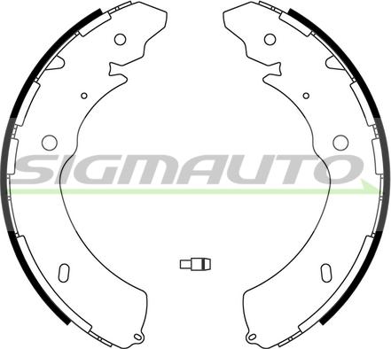 SIGMAUTO SFA640 - Jeu de mâchoires de frein cwaw.fr