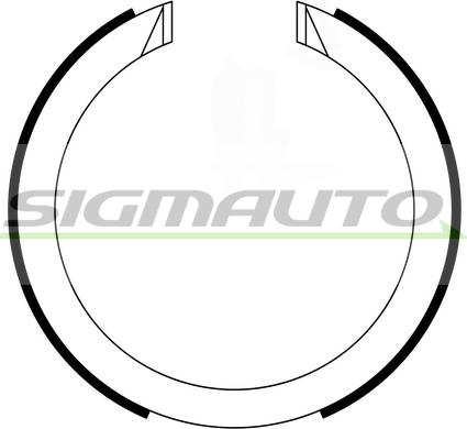 SIGMAUTO SFA634 - Jeu de mâchoires de frein, frein de stationnement cwaw.fr