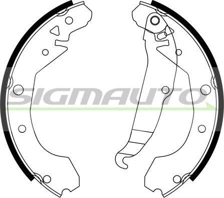 SIGMAUTO SFA631 - Jeu de mâchoires de frein cwaw.fr
