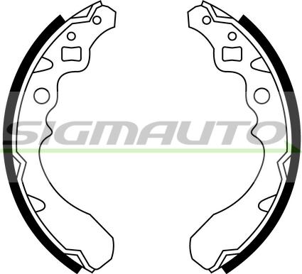 SIGMAUTO SFA670 - Jeu de mâchoires de frein cwaw.fr