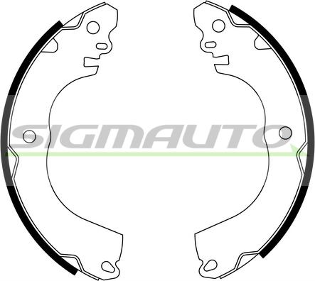 SIGMAUTO SFA844 - Jeu de mâchoires de frein cwaw.fr