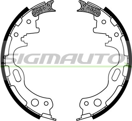 SIGMAUTO SFA840 - Jeu de mâchoires de frein cwaw.fr