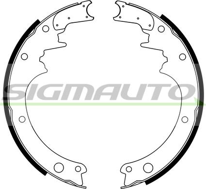 SIGMAUTO SFA850 - Jeu de mâchoires de frein cwaw.fr