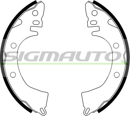 SIGMAUTO SFA810 - Jeu de mâchoires de frein cwaw.fr