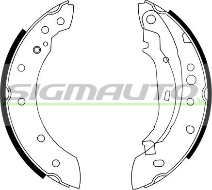 SIGMAUTO SFA391 - Jeu de mâchoires de frein cwaw.fr