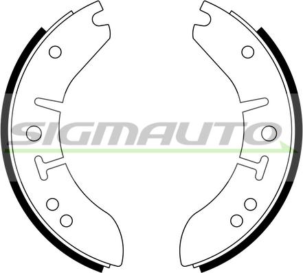 SIGMAUTO SFA260 - Jeu de mâchoires de frein cwaw.fr