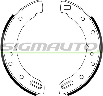 SIGMAUTO SFA270 - Jeu de mâchoires de frein cwaw.fr