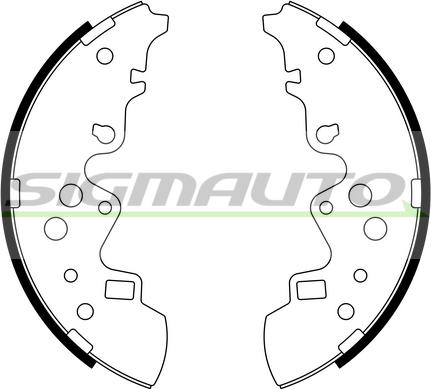 SIGMAUTO SFA799 - Jeu de mâchoires de frein cwaw.fr