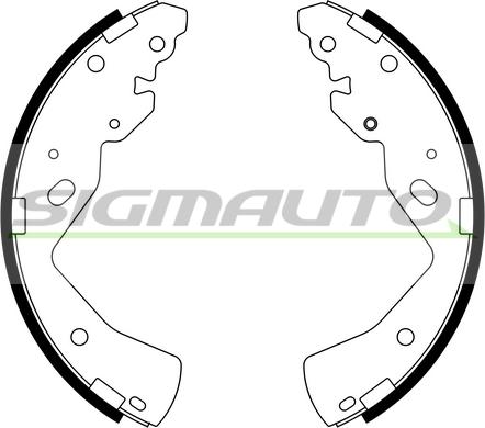 SIGMAUTO 2798 - Jeu de mâchoires de frein cwaw.fr