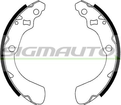 SIGMAUTO SFA710 - Jeu de mâchoires de frein cwaw.fr