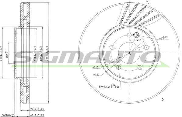 SIGMAUTO DBA964V - Disque de frein cwaw.fr