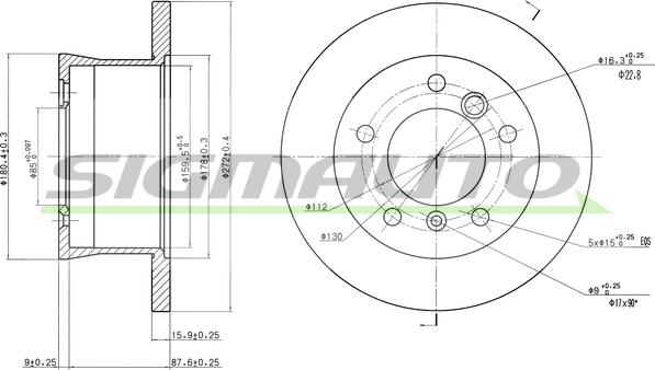 SIGMAUTO DBA932S - Disque de frein cwaw.fr