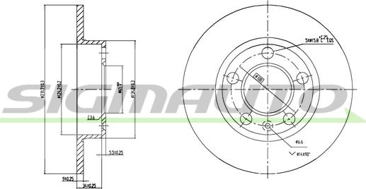 SIGMAUTO DBA929S - Disque de frein cwaw.fr