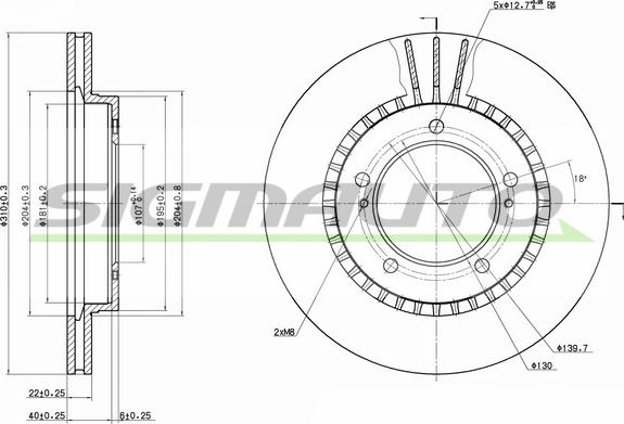 SIGMAUTO DBA979V - Disque de frein cwaw.fr