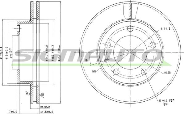 SIGMAUTO DBA496V - Disque de frein cwaw.fr