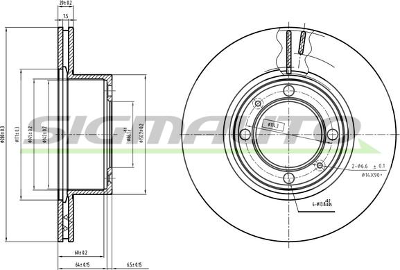 SIGMAUTO DBA594V - Disque de frein cwaw.fr