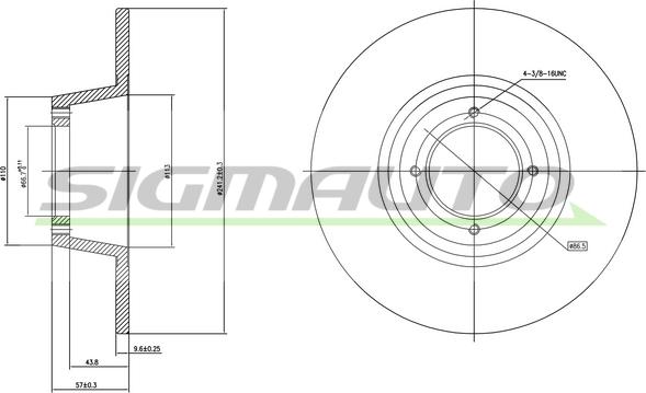 SIGMAUTO DBA559S - Disque de frein cwaw.fr