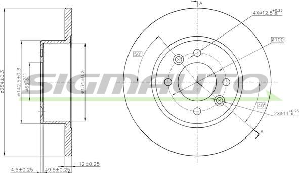 SIGMAUTO DBA557S - Disque de frein cwaw.fr