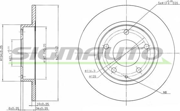 SIGMAUTO DBA524S - Disque de frein cwaw.fr