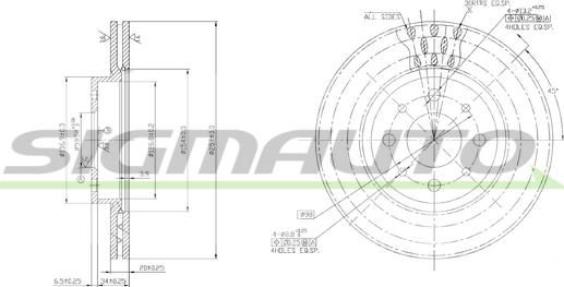 SIGMAUTO DBA521V - Disque de frein cwaw.fr