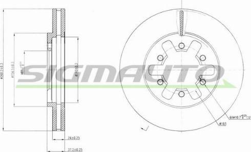 SIGMAUTO DBA601V - Disque de frein cwaw.fr