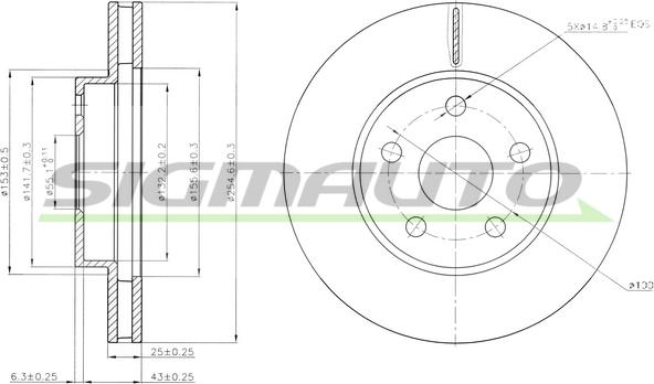 SIGMAUTO DBA620V - Disque de frein cwaw.fr