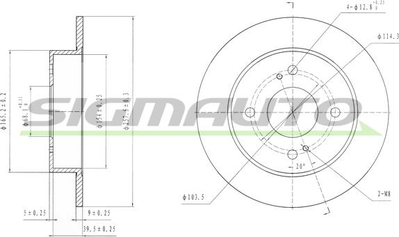 SIGMAUTO DBA674S - Disque de frein cwaw.fr