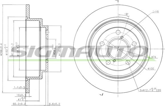 SIGMAUTO DBA678S - Disque de frein cwaw.fr