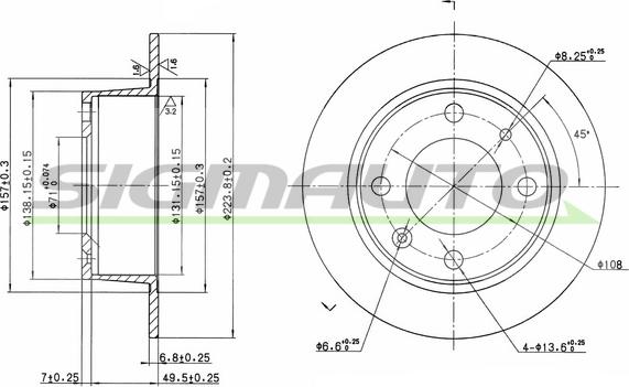 SIGMAUTO DBA052S - Disque de frein cwaw.fr