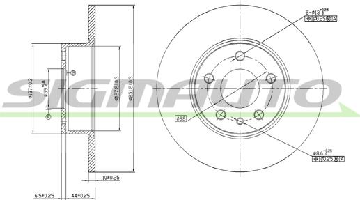 SIGMAUTO DBA067S - Disque de frein cwaw.fr