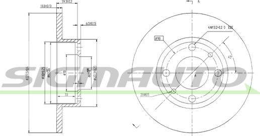 SIGMAUTO DBA083S - Disque de frein cwaw.fr