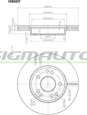 SIGMAUTO DBA181V - Disque de frein cwaw.fr