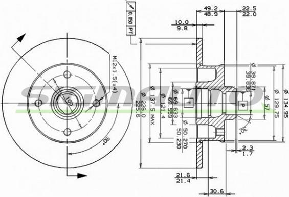 SIGMAUTO DBA137S - Disque de frein cwaw.fr