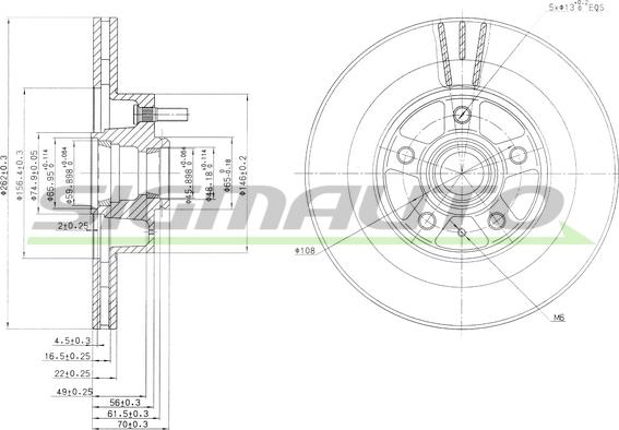 SIGMAUTO DBA177V - Disque de frein cwaw.fr