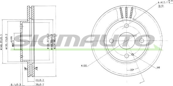 SIGMAUTO DBA393V - Disque de frein cwaw.fr