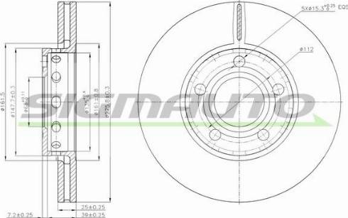 SIGMAUTO DBA311V - Disque de frein cwaw.fr