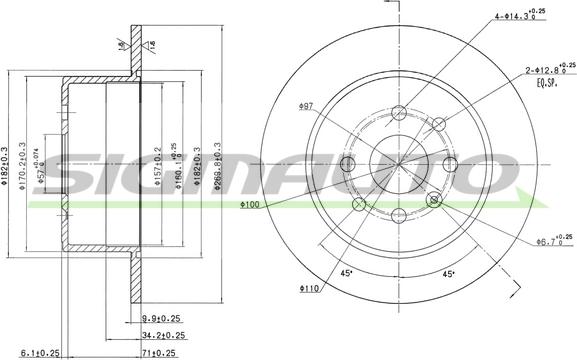 SIGMAUTO DBA329S - Disque de frein cwaw.fr