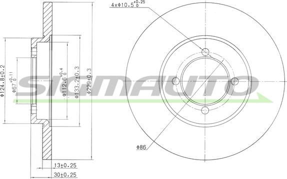 SIGMAUTO DBA379S - Disque de frein cwaw.fr