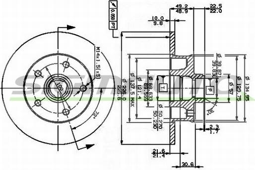 SIGMAUTO DBA266S - Disque de frein cwaw.fr