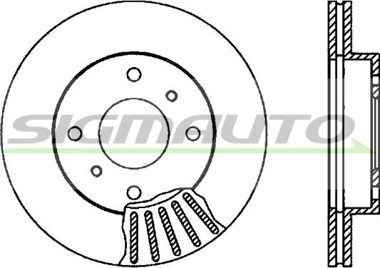 SIGMAUTO DBA260V - Disque de frein cwaw.fr