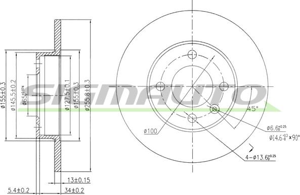 SIGMAUTO DBA205S - Disque de frein cwaw.fr