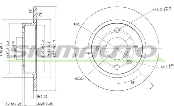 SIGMAUTO DBA226S - Disque de frein cwaw.fr