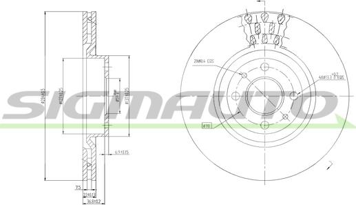 SIGMAUTO DBA220V - Disque de frein cwaw.fr