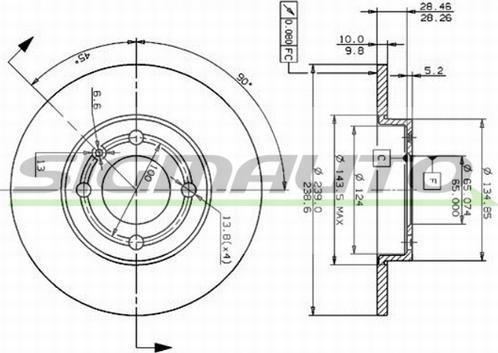 SIGMAUTO DBA795S - Disque de frein cwaw.fr