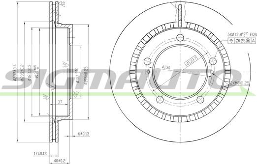 SIGMAUTO DBA746V - Disque de frein cwaw.fr