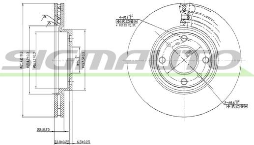 SIGMAUTO DBA762V - Disque de frein cwaw.fr