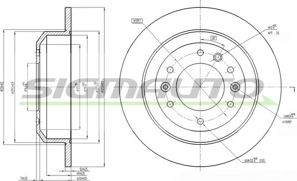 SIGMAUTO DBB901S - Disque de frein cwaw.fr